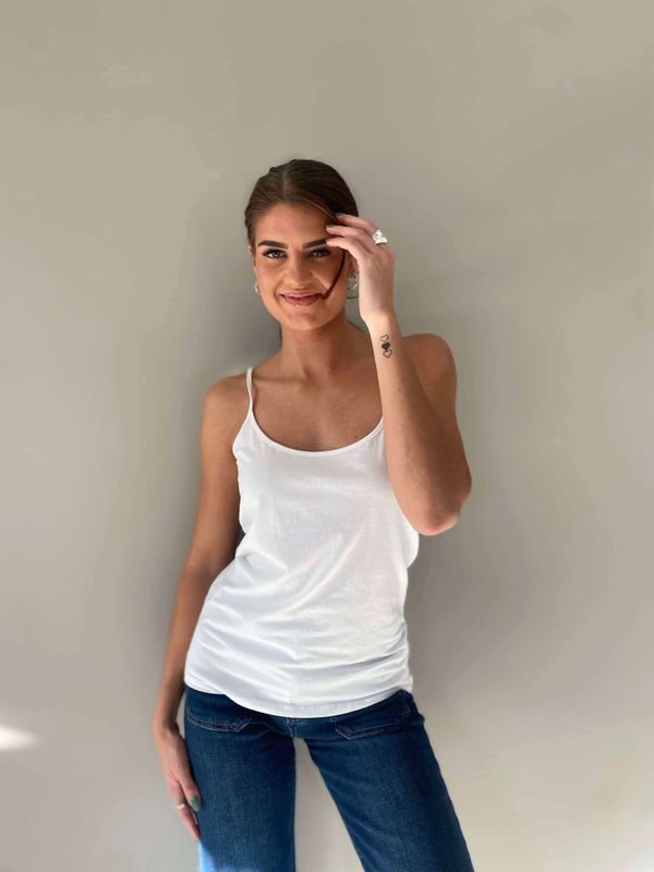 Pepper Basic Singlet Hvit