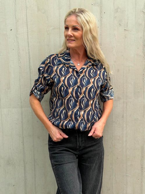 Hovedbilde Carmen Skjortebluse Navy