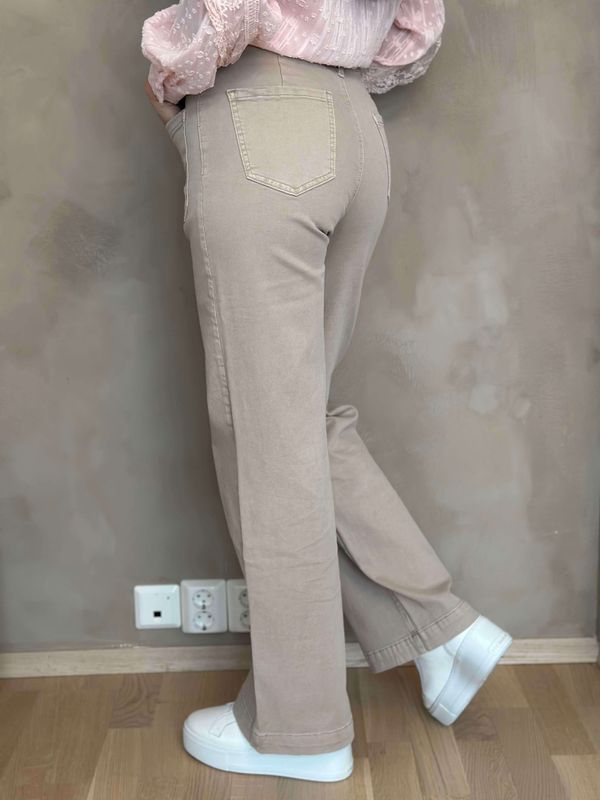 Pepper Jeans Flare Pocket Beige