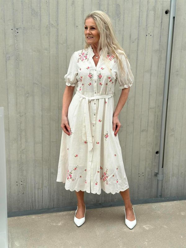 Zelie Kjole Beige