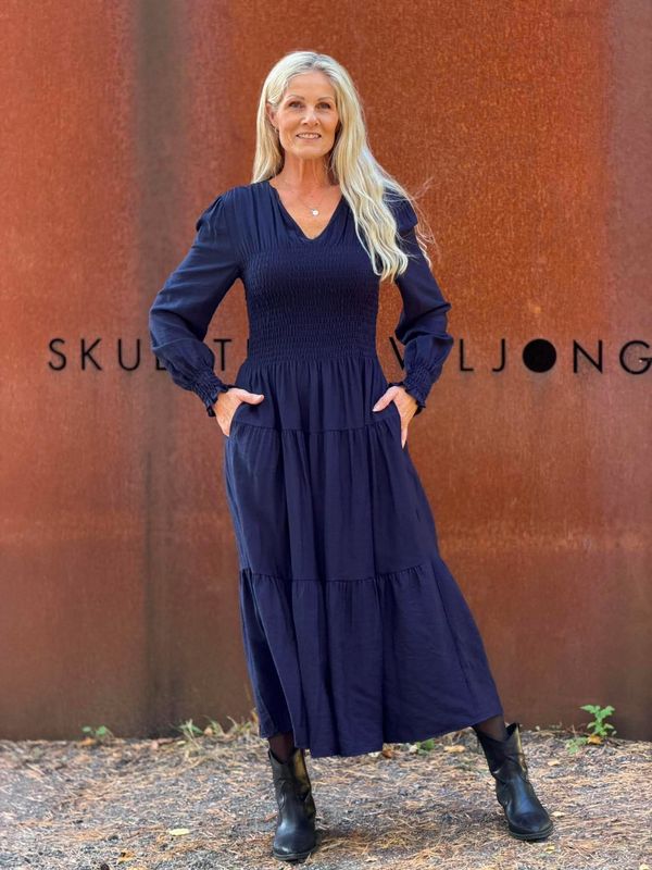 Ines Kjole Navy