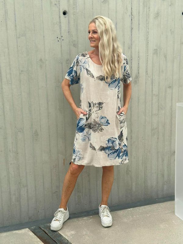 Linda Kjole Flora Beige