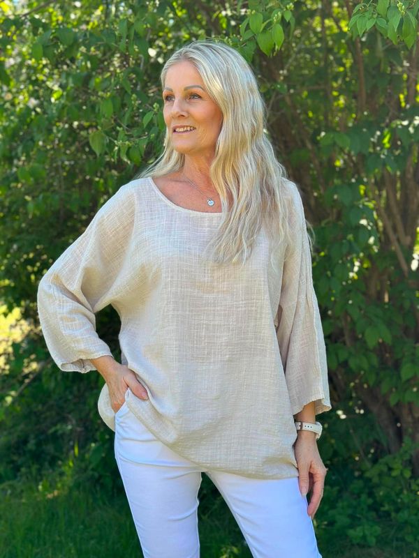 Linda Bluse Beige