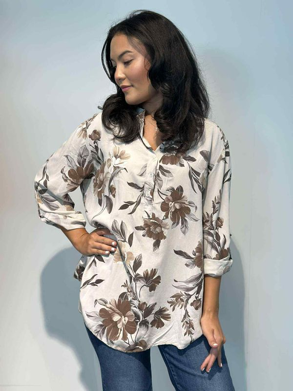 Thalia Skjortebluse Beige