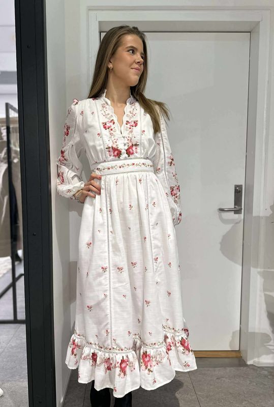 Zafira Kjole Lang Rosa