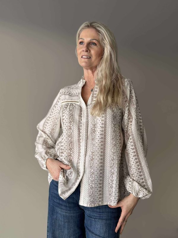 Nathalia Bluse Beige