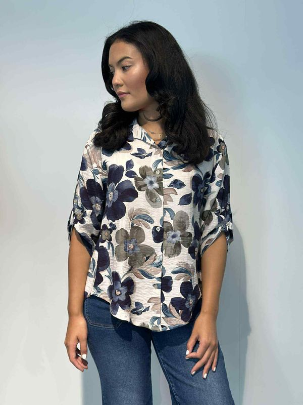 Laura Bluse Marine Blå
