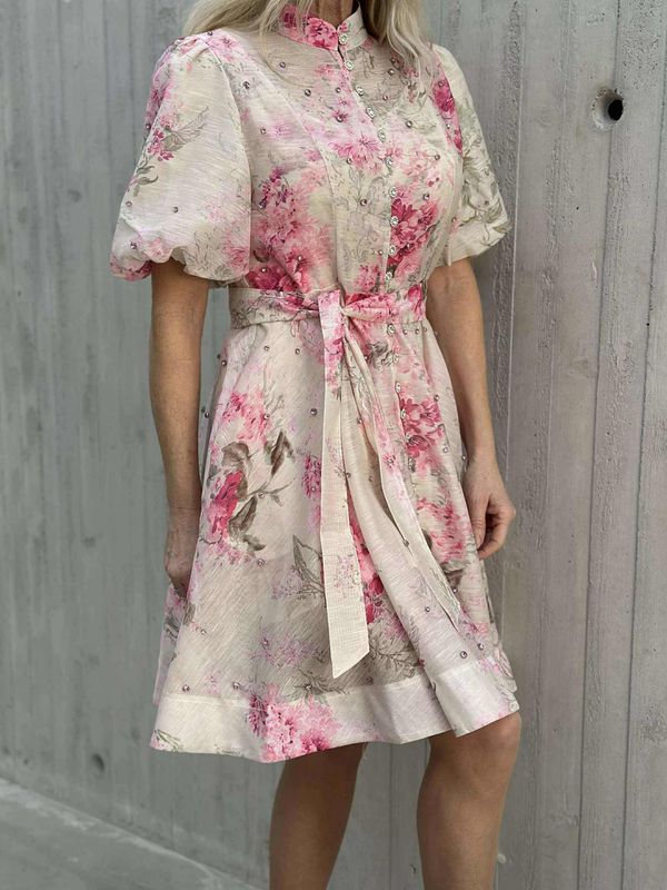 Valentina Kjole Kort Rosa