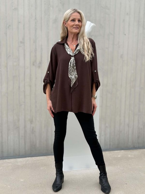 Mila Bluse Brun