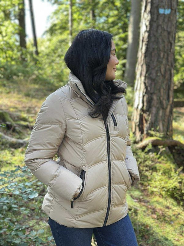 Dunjakke #2590 Taupe