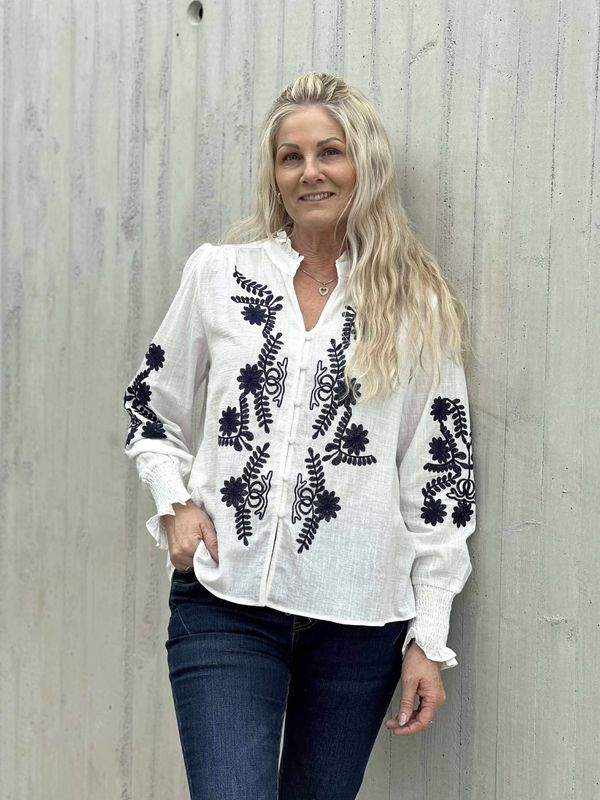 Sonja Bluse Marine 