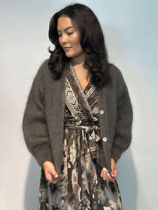 Zahra Kjole Khaki Grønn