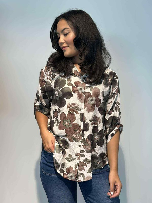 Laura Bluse Khaki Grønn