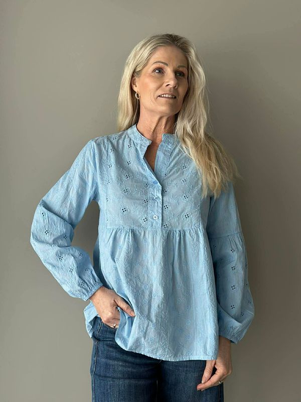 Ally Bluse Blå