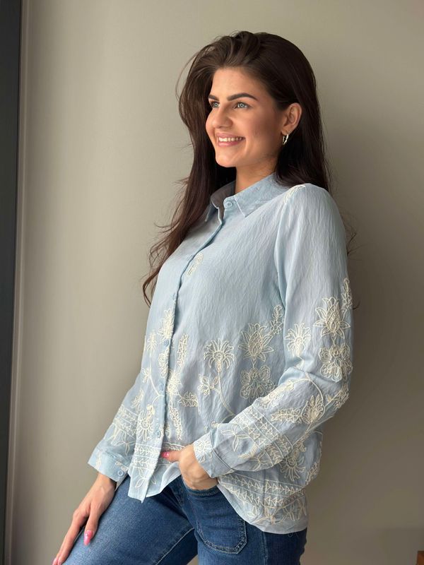 Sophia Bluse Blå