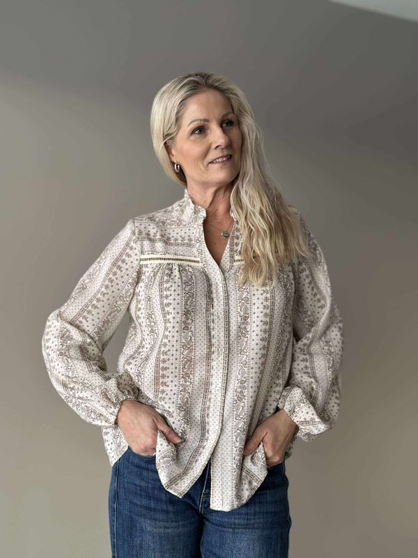 Nathalia Bluse Beige
