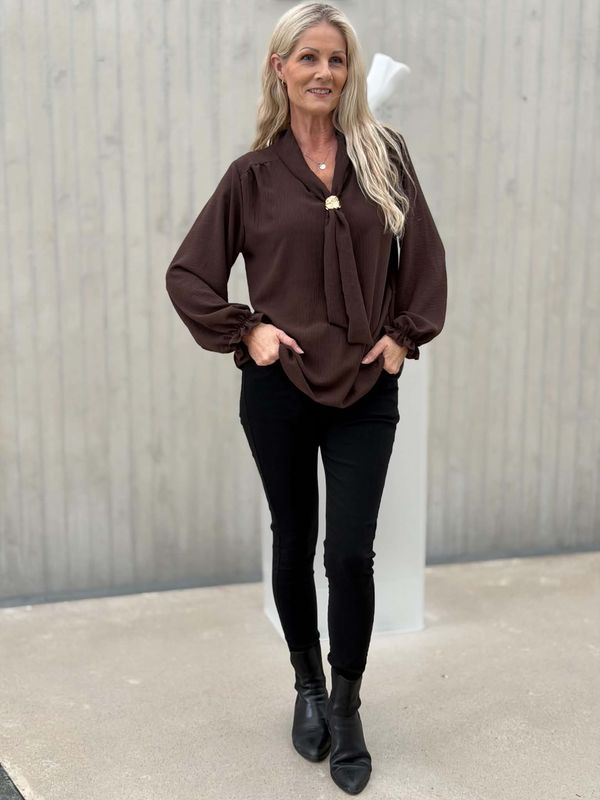 Alma Bluse Brun
