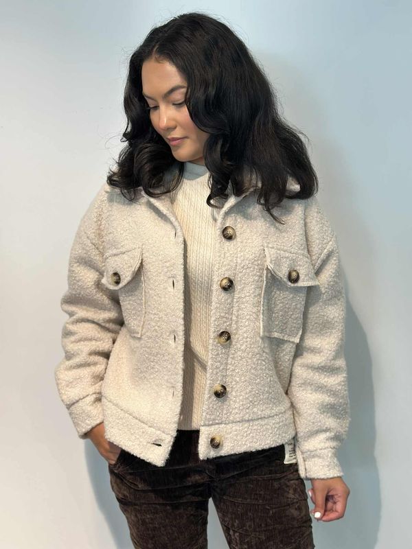 Lila Skjortejakke Beige