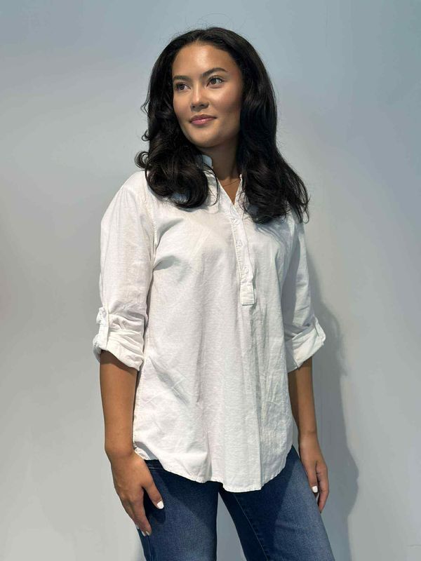 Cord Skjortebluse Hvit