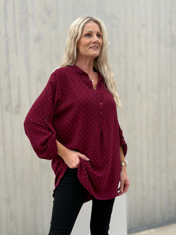 Zita Bluse Vinrød