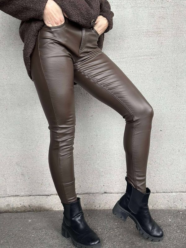 Pepper Coated Bukse #802 Brun