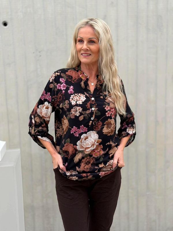 Lucia Skjortebluse Sort