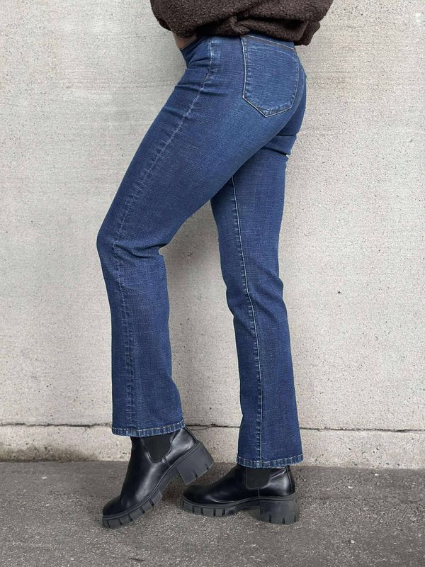Pepper Straight Leg Jeans Mørk Vask