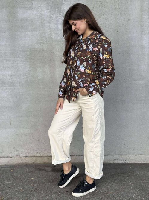 Hovedbilde Babycord Barrel bukse Beige