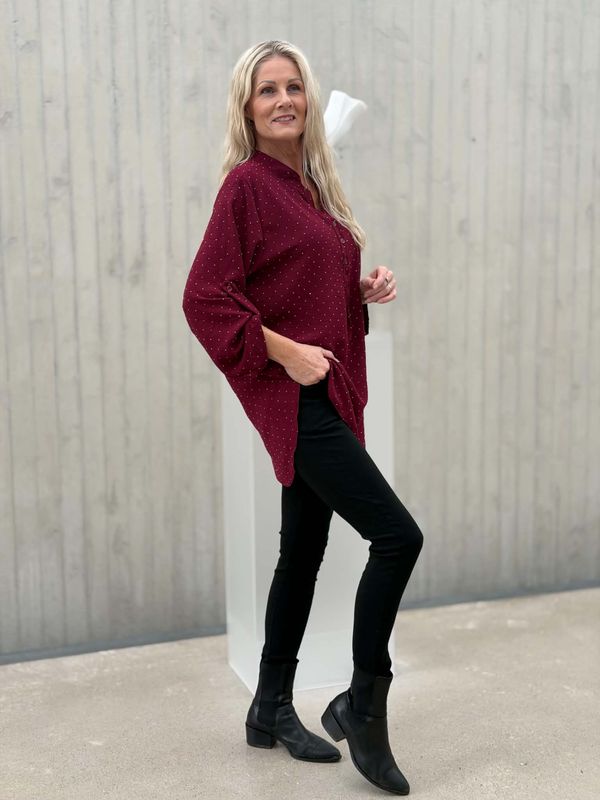 Zita Bluse Vinrød