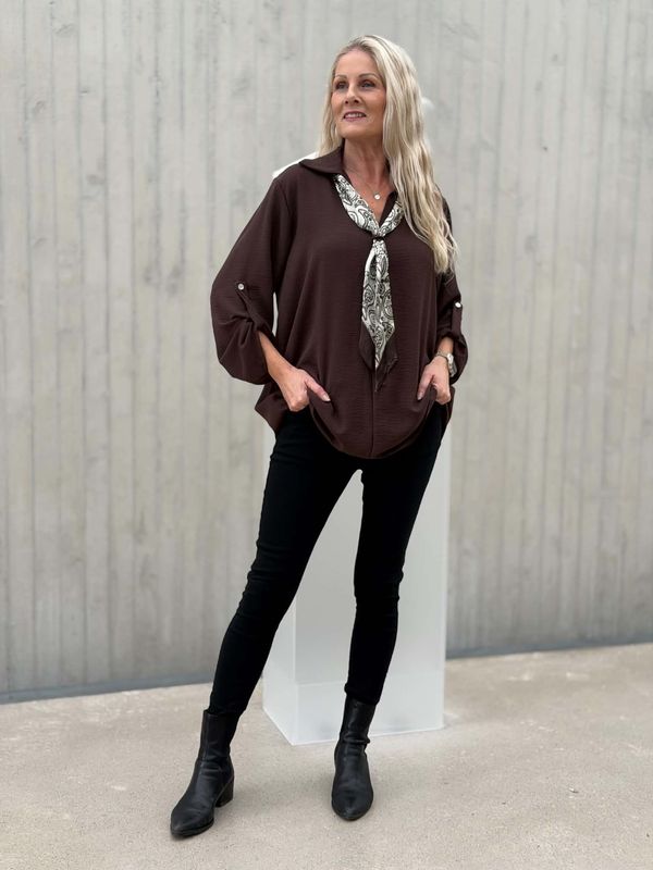 Mila Bluse Brun